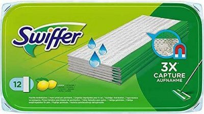 SWIFFER   wet lingettes nettoyantes, recharge, contenu: 12 noir