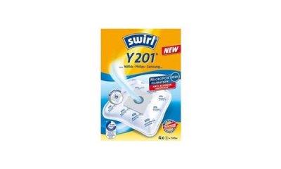 SWIRL  Lot de 4 sacs pour aspirateur et 1 filtre Y 201 MP Plus Airspace