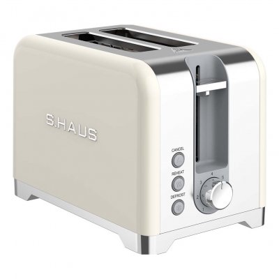 GENERIQUE SWISS HAUS Grille-Pain 2 Tranches 930W Argent