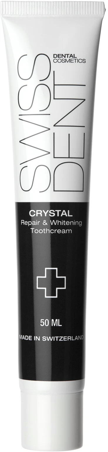 SWISSDENT  Crystal Clear Dentifrice R&eacute;parateur et Blanchissant 50 ml