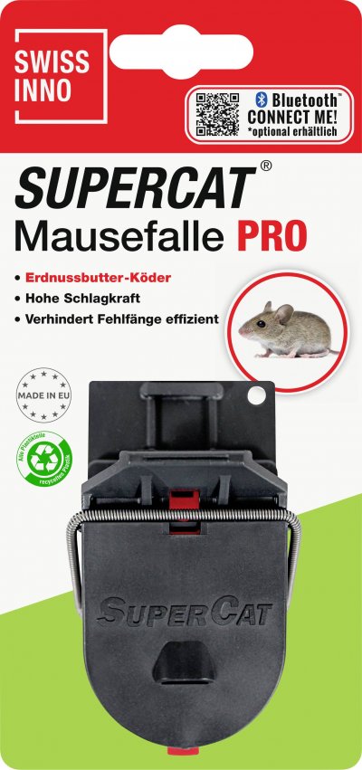 SWISSINNO  SOLUTION Pi&egrave;ge &agrave; souris en bois FSC&reg; SuperCat x1