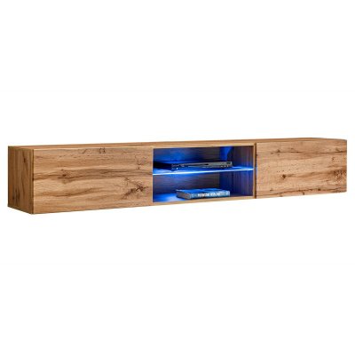 PARIS PRIX Switch - Banc TV mural Switch RTV 3 - L 180 x P 40 x H 30 cm - Marron