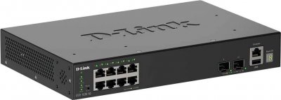 D LINK Switch - D-LINK - 10-port Gigabit Stackable - Smart Managed - 2 x 10G SFP+ - 8 x 10/100/1000Mbps