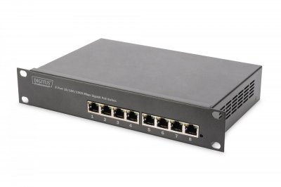 DIGITUS Switch  rj45 gb 10/100/1000 poe 10"" rack DN-95317
