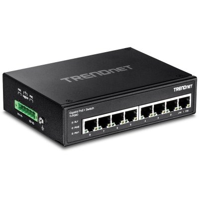 TRENDNET Switch industriel  ti-pg80 non g&eacute;r&eacute; 8 ports poe+ gigabit