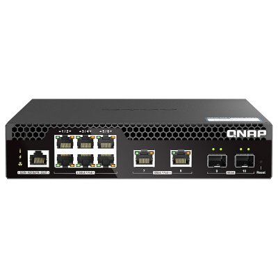 QNAP Switch >   Switch  6 P 2.5GBE 2 P 10GBE SFP+ 2 P