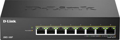 D LINK Switch r&eacute;seau RJ45 D-Link DMS-108P/E fonction PoE