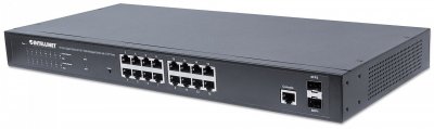 INTELLINET Switch r&eacute;seau RJ45/SFP  561198 16 ports fonction PoE 1 pc(s)