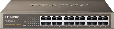TP LINK Switch r&eacute;seau RJ45 TP-LINK 24 ports RJ45 100 mbps metal 13' 