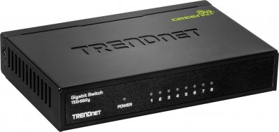  Switch trendnet teg-s82g 8 ports gigabit greennet boitier m&eacute;tal