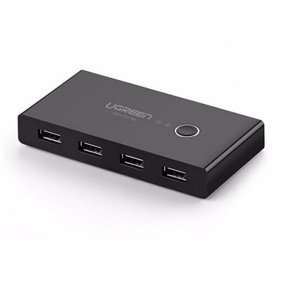 UGREEN Switch Usb Kvm Usb 2x4  Usb 2.0 (black)