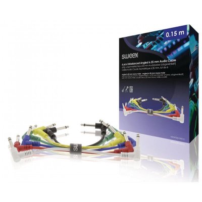 SWEEX SWOP23010E015 C&acirc;ble audio mono 6,35 mm m&acirc;le - 6,35 mm m&acirc;le 0,15 m gris fonc&eacute;