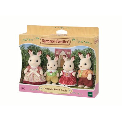 SYLVANIAN FAMILIES &reg; Figurine famille lapin chocolat nouveau 5655