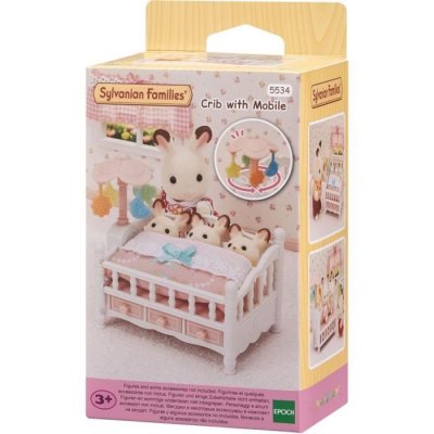 SYLVANIAN FAMILIES &reg; Figurine lit de b&eacute;b&eacute; et mobile 5534