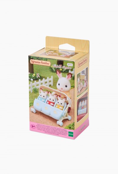 SYLVANIAN FAMILIES  La poussette triple Pour Enfant - Le village