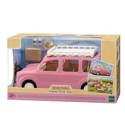 SYLVANIAN FAMILIES  - Le monospace rose et set de pique-nique