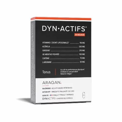 ARAGAN SYNACTIFS DYNActifs tonus bo&icirc;te de 30 g&eacute;lules