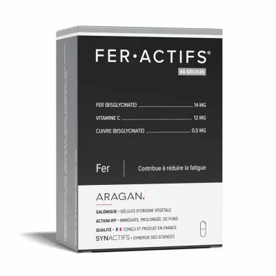 ARAGAN SYNACTIFS FERActifs fer bo&icirc;te 60 g&eacute;lules