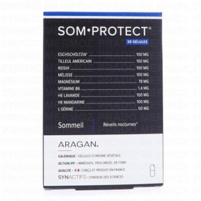 ARAGAN SYNACTIFS Som Actifs Bio Sommeil 30 g&eacute;lules