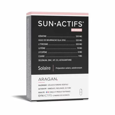 ARAGAN Synactifs Sunactifs Soleil 30 G&eacute;lules