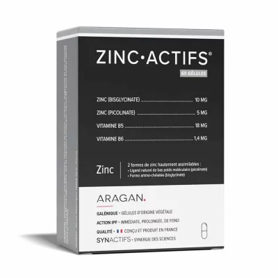 ARAGAN SYNACTIFS Zinc.Actifs 60 g&eacute;lules