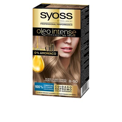 SYOSS  Oleo Intense N&deg;8.50 Blond Cendr&eacute; Pack 5uts