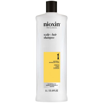 NIOXIN System 1 - Shampoing - Cheveux Naturels L&eacute;g&egrave;rement Affaiblissants 1000 ml 