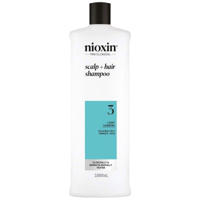 NIOXIN System 3 - Shampoing - Cheveux teints et ab&icirc;m&eacute;s l&eacute;g&egrave;rement fragilis&eacute;s 1000 ml 