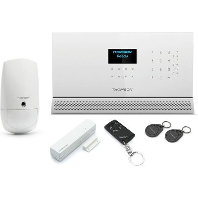 THOMSON Syst&egrave;me d'alarme sans fil s&eacute;curit&eacute; Maison multizones Transm gsm ou internet  512740