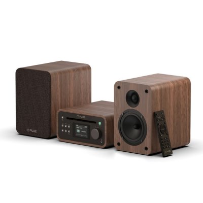 PURE Syst&egrave;me Micro Cha&icirc;ne Hi-Fi  Classic Stereo Mini Marron