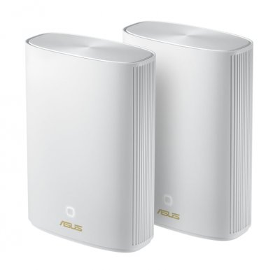 ASUS Syst&egrave;me Wi-Fi avec 2 routeurs  ZenWiFi AX Hybrid XP4 Blanc 