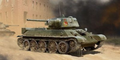 ICM T-34/76 Early 1943 Production Wwii Soviet Medium Tank- 1:35e - 