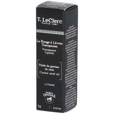 T.LECLERC T. LeClerc Rouge &Agrave; L&egrave;vres Transparent 12 Tweed 3g