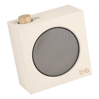 TNB T'nB - Enceinte Bluetooth RAINBOW Cube - Blanc ivoire
