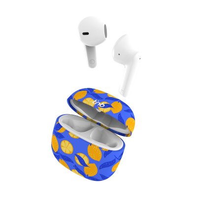TNB T'nB Exclusiv - LEMON - &eacute;couteurs sans fil avec micro - intra-auriculaire - bleu, jaune