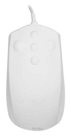 T NB T'nB Medic - Souris - grade m&eacute;dical, IP68 - filaire - blanc