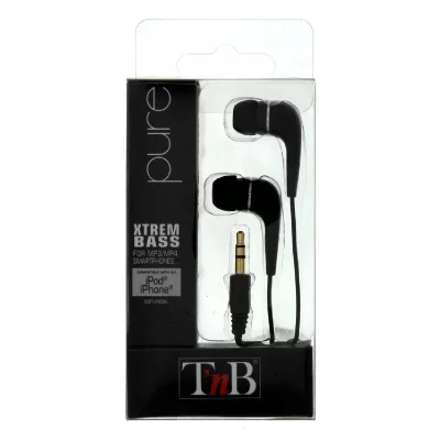 TNB T'nB PURE - &Eacute;couteurs - circum-aural - filaire - jack 3,5mm - noir