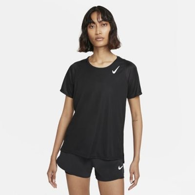 NIKE T-shirt femme Dri-FIT Race . Couleur: Noir 