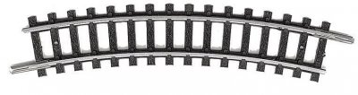 GENERIQUE T14914 (N) Voie Minitrix Rail courbe 24 &deg; 194.6 mm 10 pc(s)