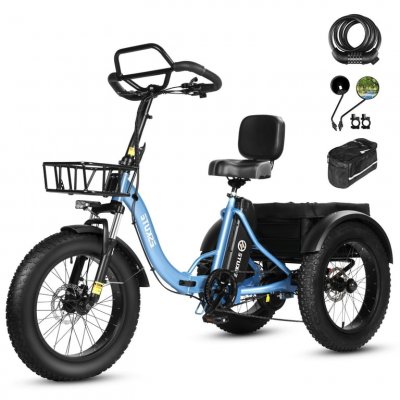 ESKUTE T302 Pro V&eacute;lo &eacute;lectrique 250W Moteur 48V 20.8Ah Batterie 20'' accessoires - Bleu
