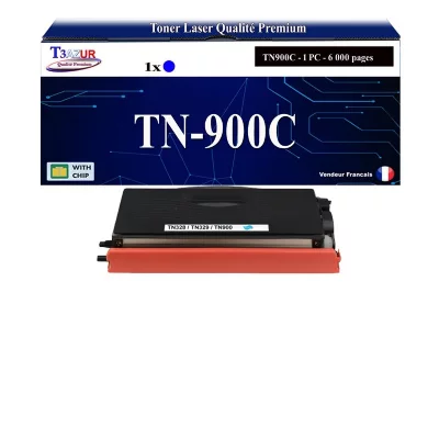 T3AZUR  -Toner compatible avec Brother HL-L9200CDWT, HL-L9300CDWTT MFC-L9550CDWT TN900 Cyan