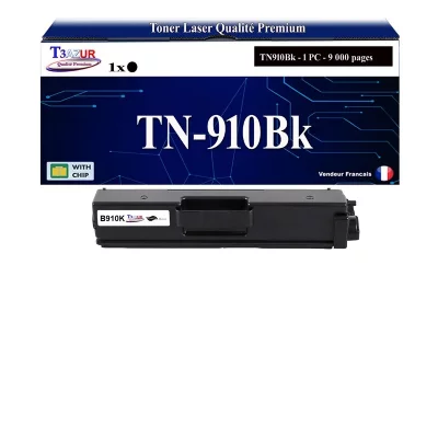 T3AZUR  -Toner compatible avec Brother HL-L9310CDW HL-L9310CDWT HL-L9310CDWTT TN910 Noir