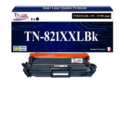 T3AZUR - Toner compatible avec Brother HL-L9430CDN, HL-L9470CDN, TN 821 XXL Noir