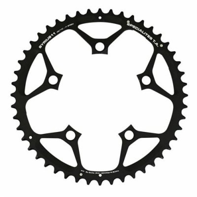 SPECIALITES TA TA Syrius 10-11 Speed Chain Ring (110mmBCD) - Noir} - 5-Bolt, Noir}