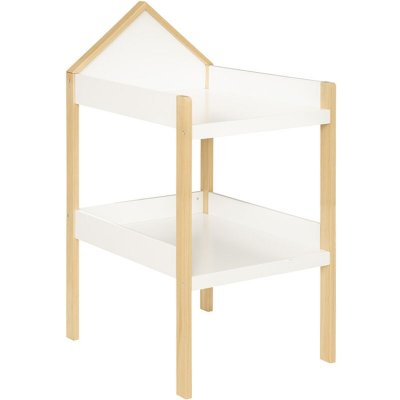 ATMOSPHERA Table &agrave; Langer b&eacute;b&eacute; - Bois - Blanc -  cr&eacute;ateur d'int&eacute;rieur