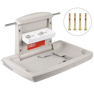 VEVOR Table &agrave; Langer Murale en HDPE Station de Couche-Culotte Commerciale Capacit&eacute; 15KG