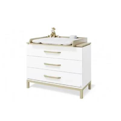 PINOLINO Table &agrave; langer pour b&eacute;b&eacute;s blanc et &eacute;rable Light 