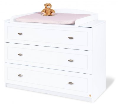 PINOLINO Table &agrave; langer pour b&eacute;b&eacute;s large blanc Laura 