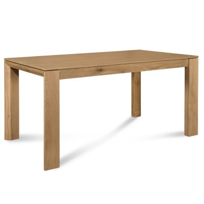 Table &agrave; manger extensible en ch&ecirc;ne naturel l160 &agrave; 247 - filigrame