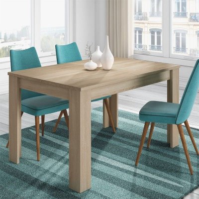 Table &agrave; manger extensible L140/190 cm - Ch&ecirc;ne clair